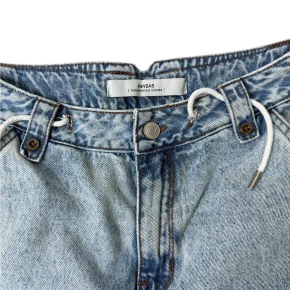 Blue Ankle Cropped High-Waisted Jeans - Picture 3 of 7